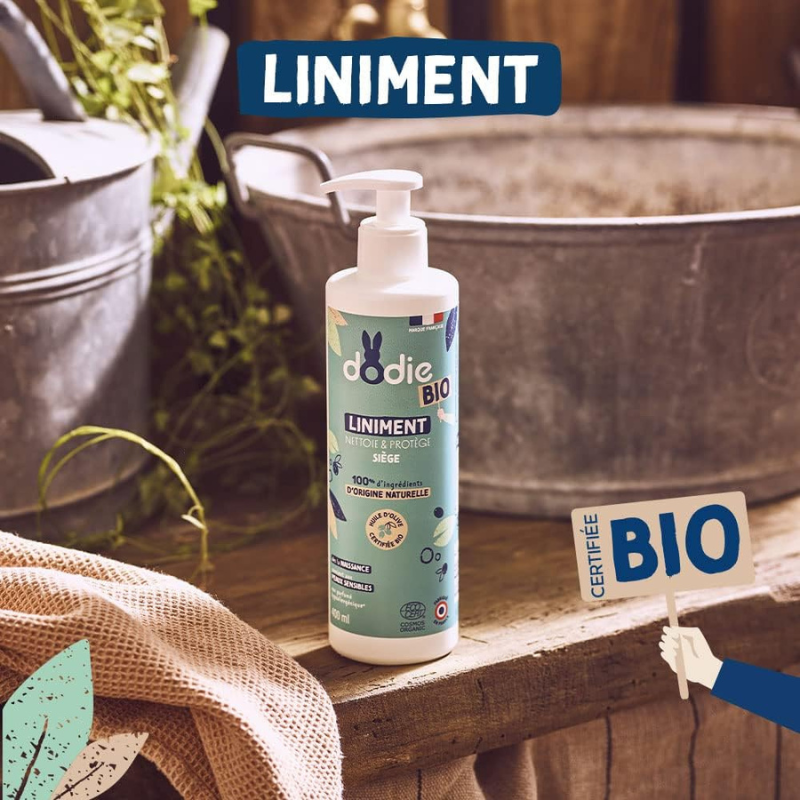 Dodie Liniment Oléo-calcaire Bio - dès la naissance - 400ml