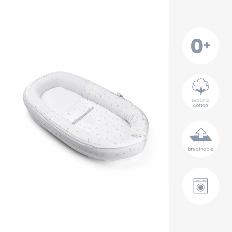 Doomoo Cocoon Réducteur De Lit Fleur Jaune