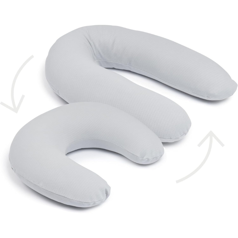 doomoo Coussin de Grossesse d'allaitement 2 en 1 Twisty - Gris