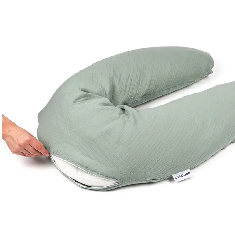 Doomoo – Coussin de maternité Comfy Big en tissu tétra vert