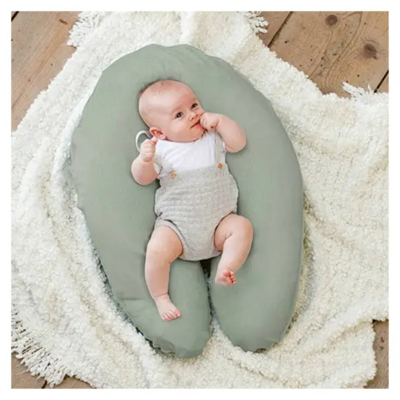 Doomoo – Coussin de maternité Comfy Big en tissu tétra vert