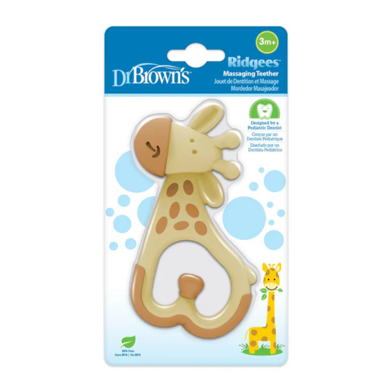 Dr. Brown's Anneau de dentition Apaisant 3M+ - Girafe