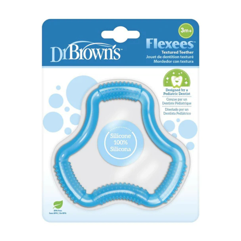 Dr. Brown's Anneau de dentition Flexees 3M+ - Bleu
