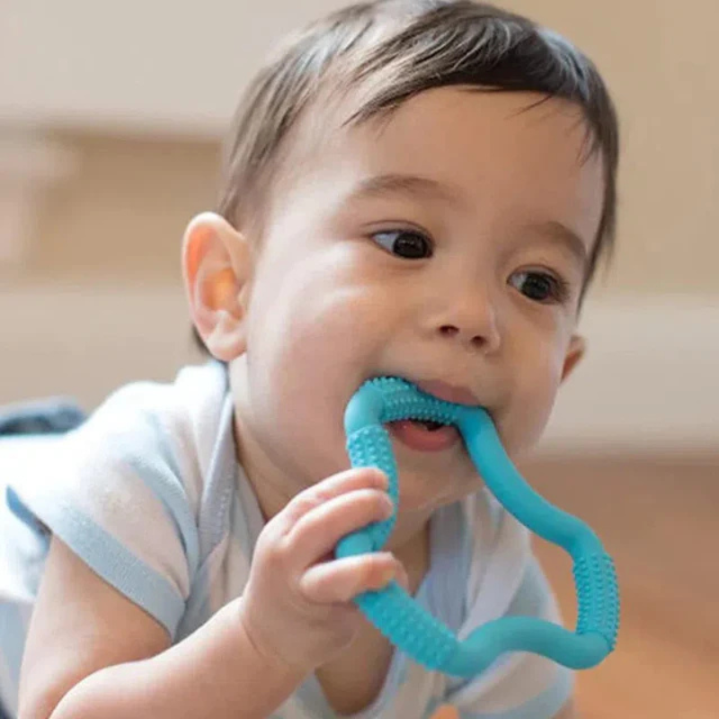 Dr. Brown's Anneau de dentition Flexees 3M+ - Bleu