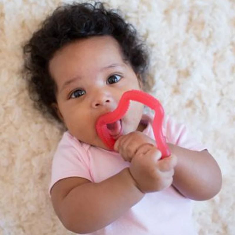 Dr. Brown's Anneau de dentition Flexees 3M+ - Rouge