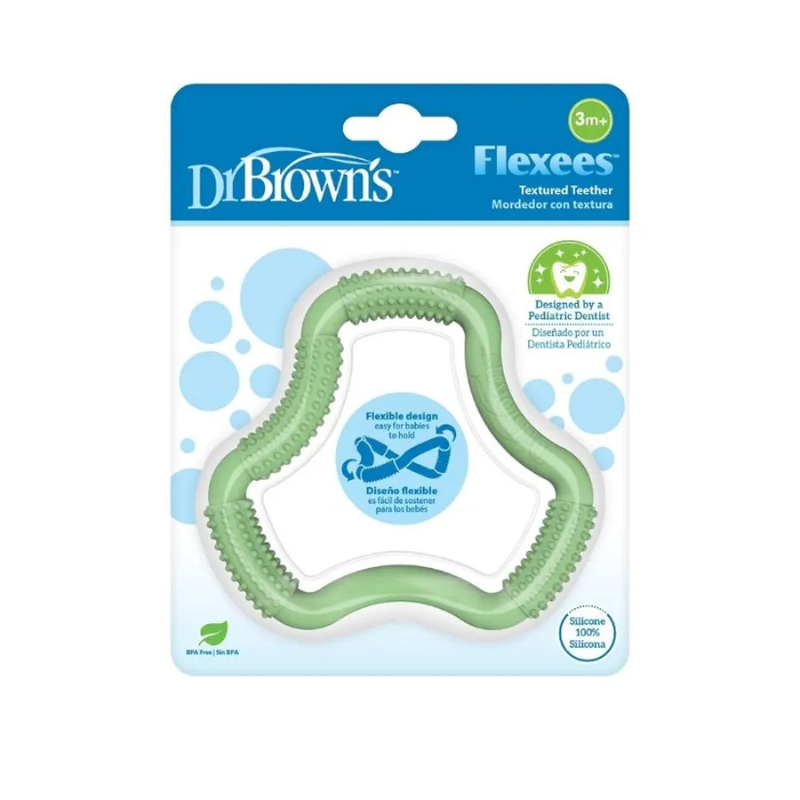 Dr. Brown's Anneau de dentition Flexees 3M+ - Vert