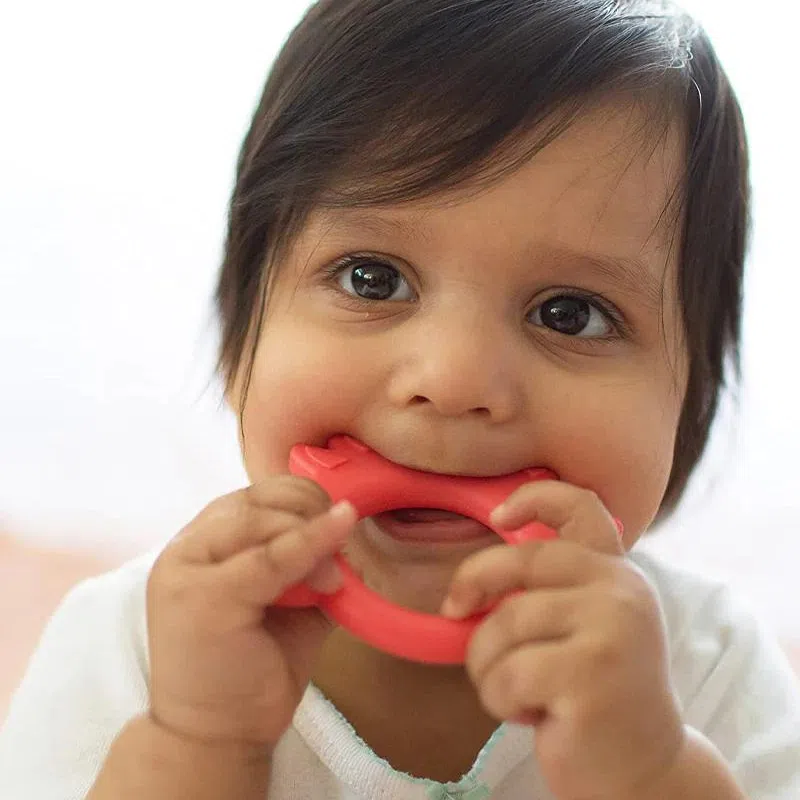 Dr. Brown’s Anneau de dentition Flexees Friends Renard 3M+ – Rouge