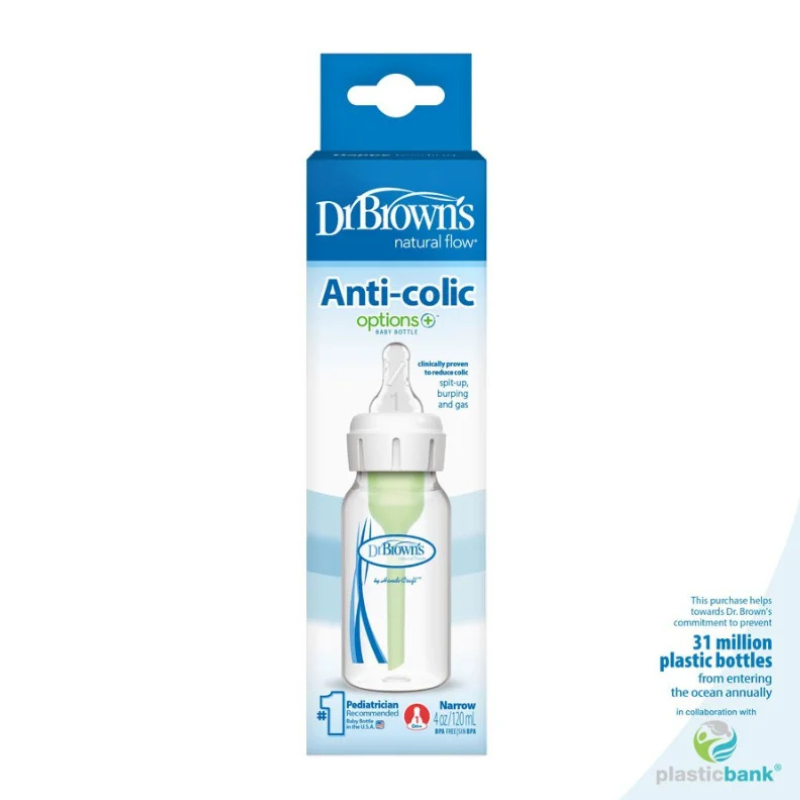 Dr Brown’s – Biberon Anti-Colique  120ml Cole étroit