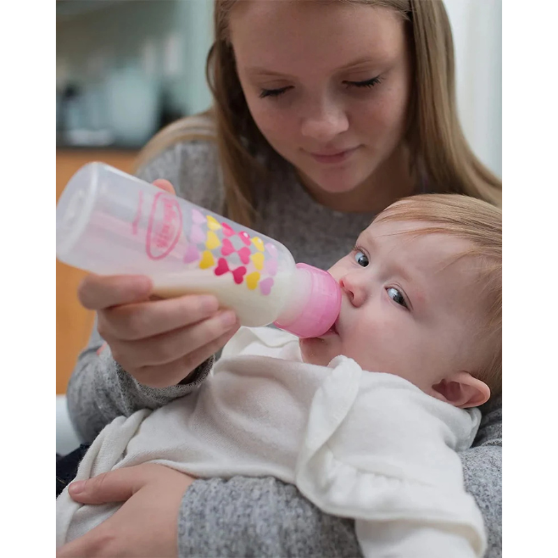 Dr. Brown’s Biberon Cole étroit 250ml Rose 6M+