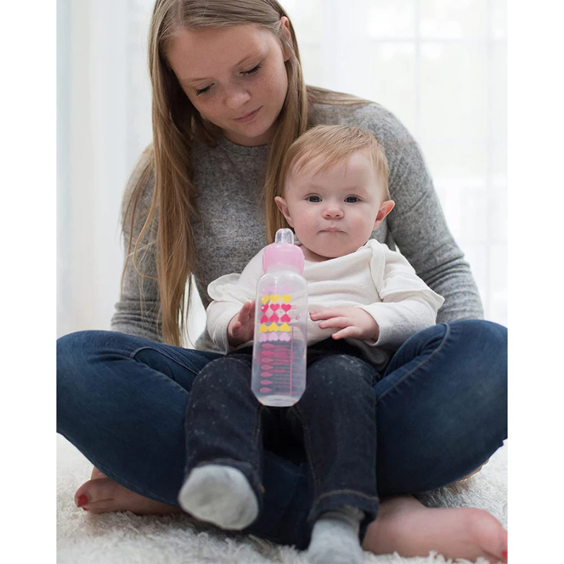 Dr. Brown’s Biberon Cole étroit 250ml Rose 6M+