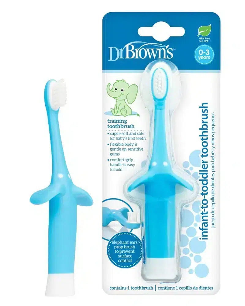 xx Dr. Brown’s Brosse à dents 0-3A – Bleu
