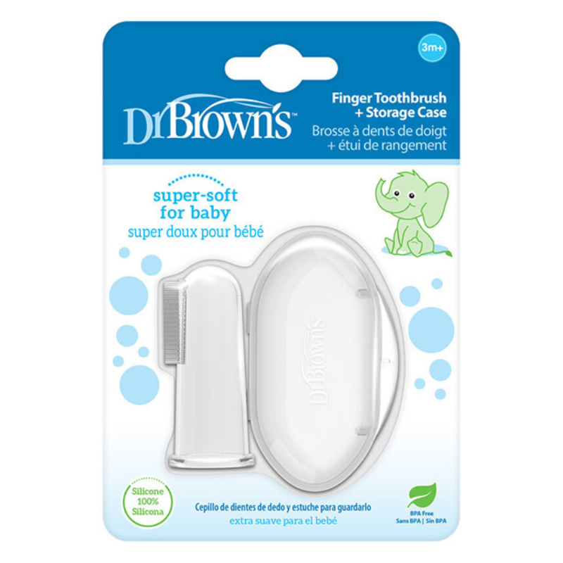 xx Dr browns Brosse à dents au doigt silicone 3m+