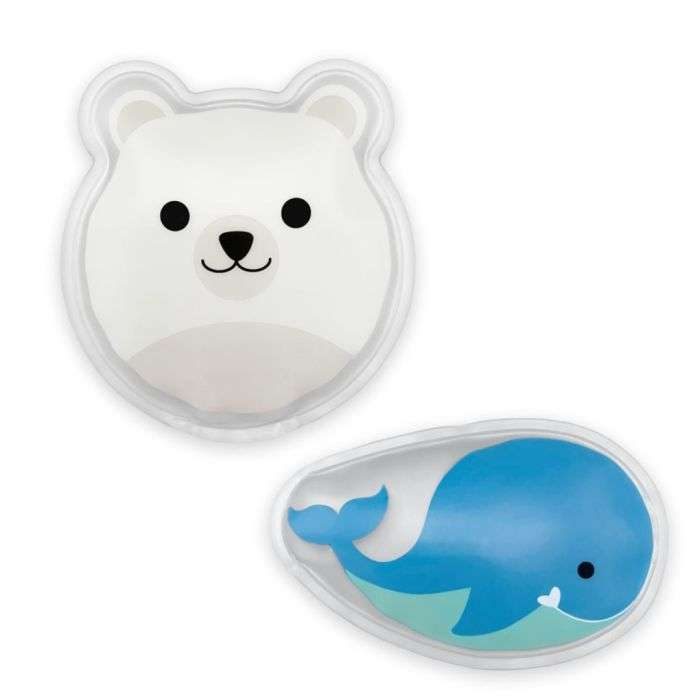 Dr Brown's Compresse Froide Confort 2 Compresses Ours Polaire et Baleine