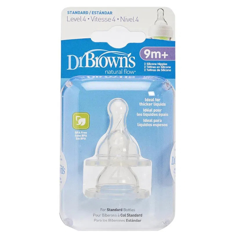 xx Dr. Brown’s Pack de 2 tétines Cole étroit L4 9M+