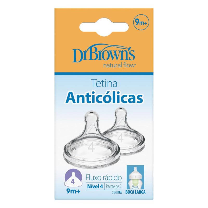 Dr. Brown's Tétine silicone Options+ Large bouche Niveau 4 +9 mois