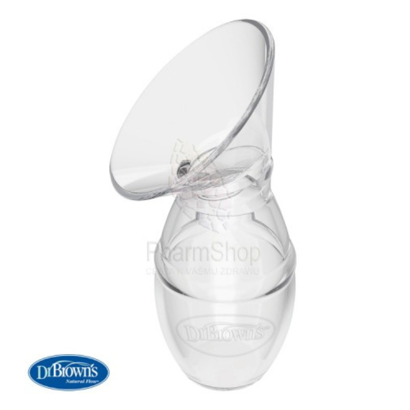 Dr. Brown's Tire lait en silicone + Biberon 120ml Cole étroit