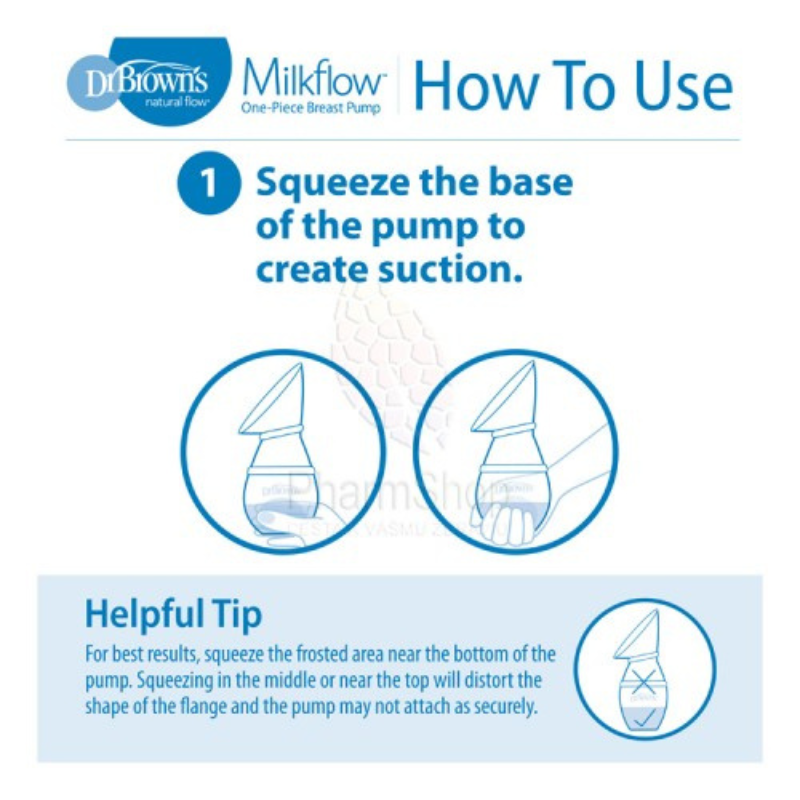 Dr. Brown's Tire lait en silicone + Biberon 120ml Cole étroit