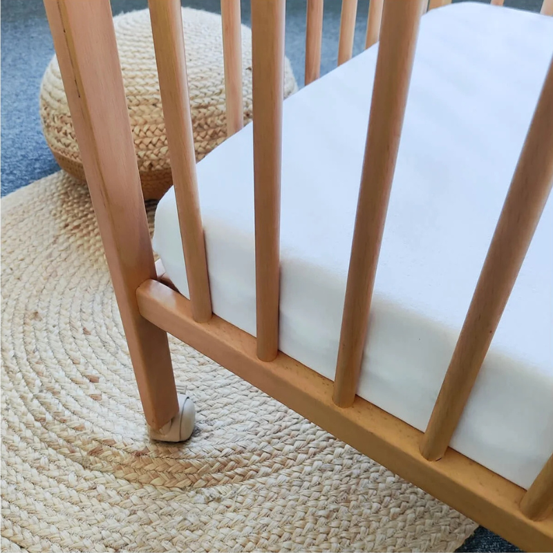 Drap housse Jersey coton 60x120cm Blanc - Candide