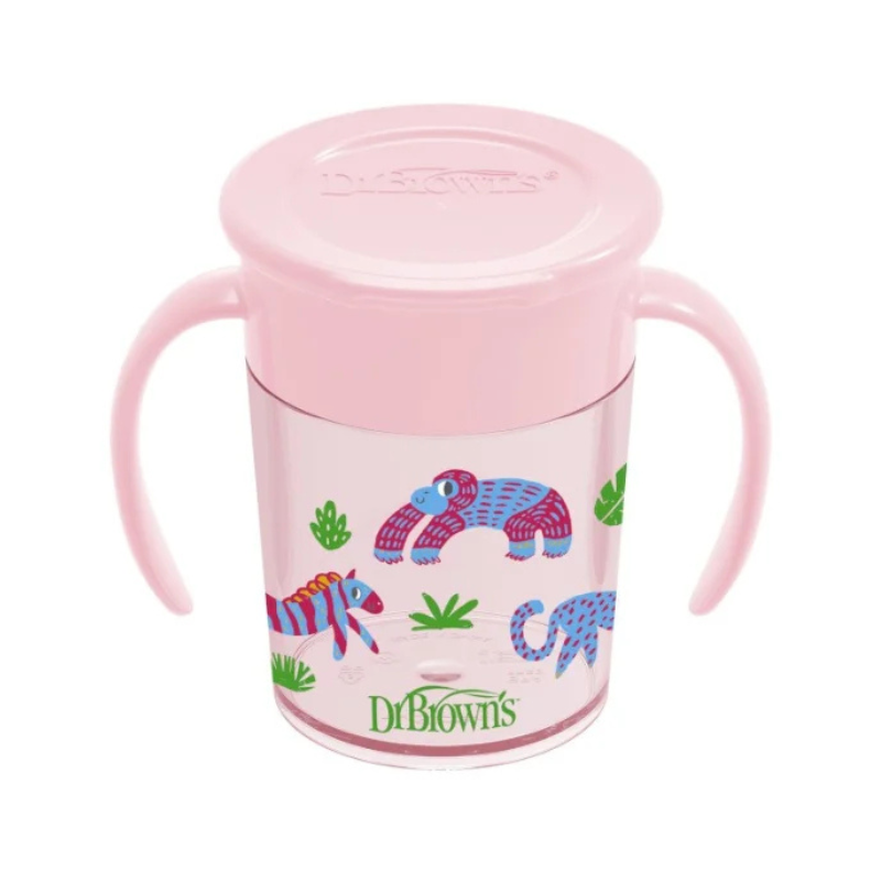xx DR.BROWN’S DR.BROWN’S Tasse Cheers 360 Avec Poignées, 7 Oz/250 Ml, Rose, 1 Paquet
