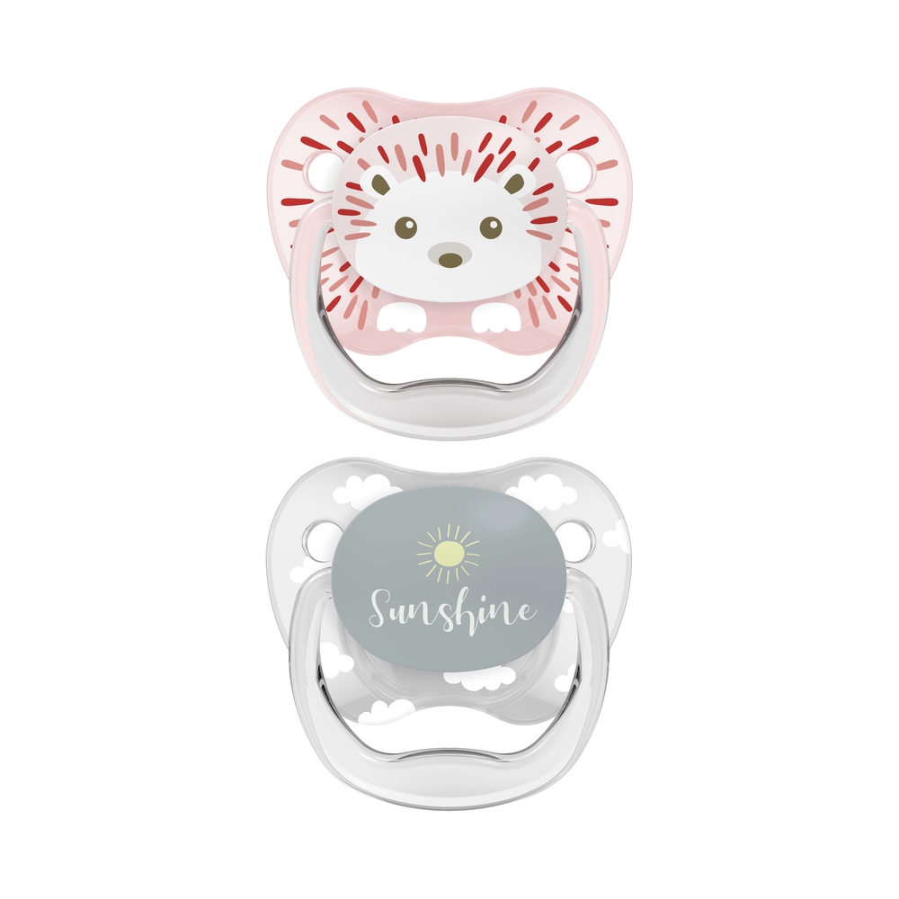 Dr.Brown’s Lot de 2 sucettes PreVent Hérisson/Sunshine 0-6mois