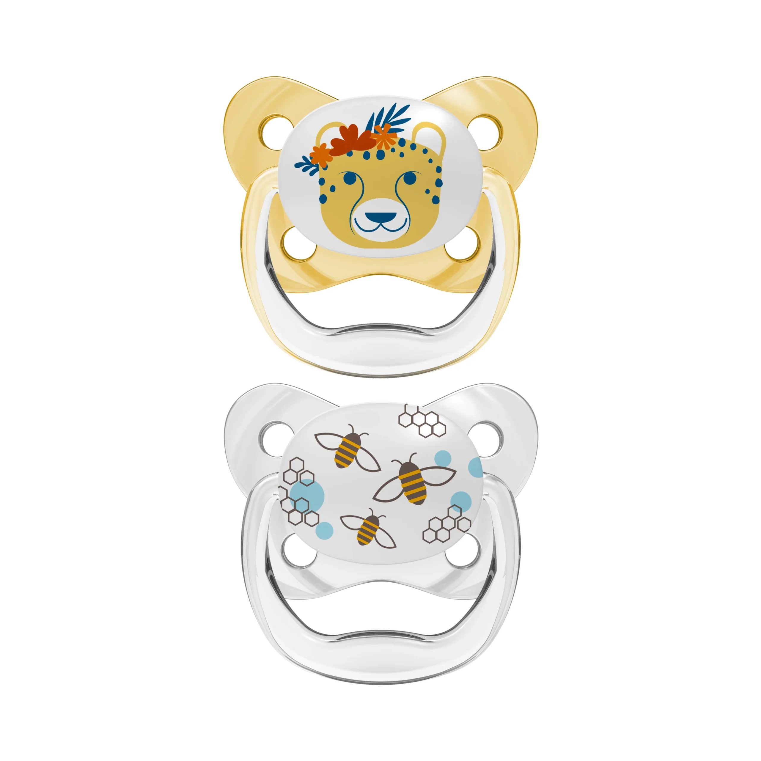 Dr.Brown’s Lot de 2 sucettes PreVent Lion/Abeille 6-18mois