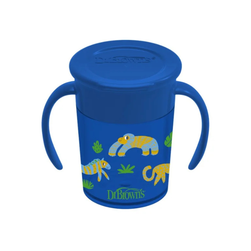 xx DR.BROWN’S Tasse Cheers 360 Avec Poignées, 7 Oz/250 Ml, Blue 1 Paquet