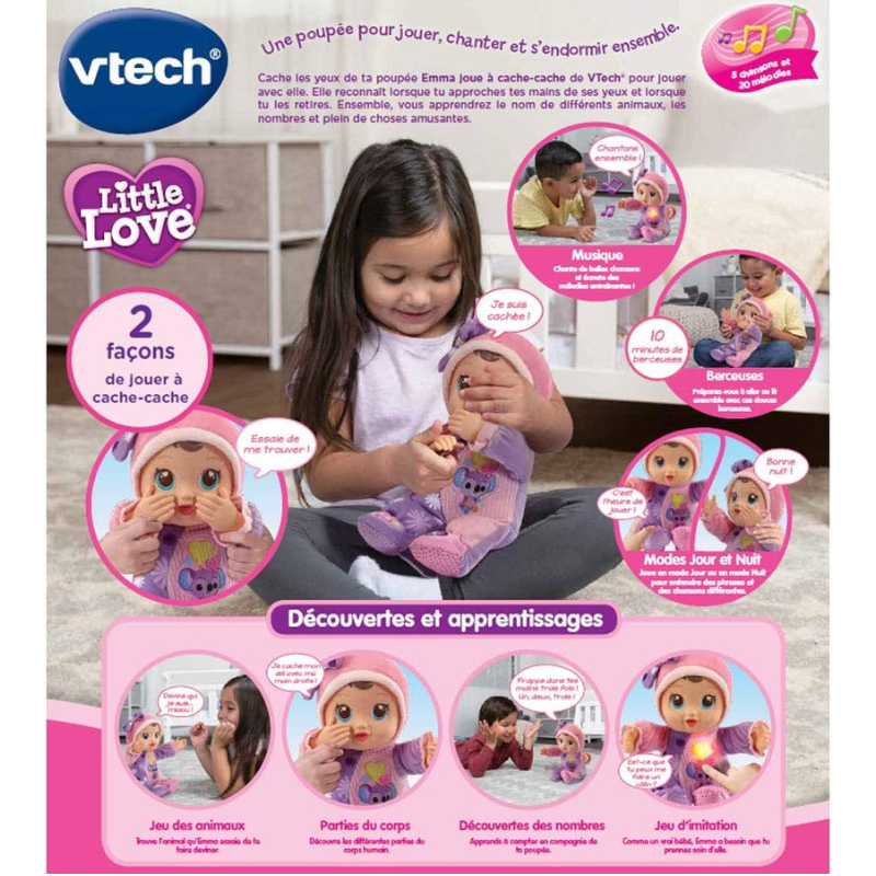 Emma Poupée Interactive Cache-Cache  1 - 6 ans - VTech