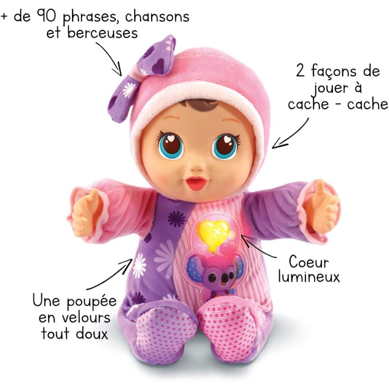Emma Poupée Interactive Cache-Cache  1 - 6 ans - VTech