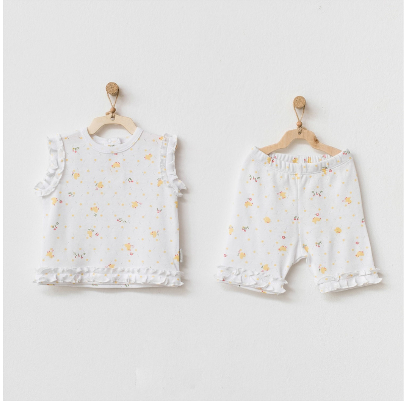 xx Ensemble 2 pièces haut et bas AC21580 Andywawa Blanc