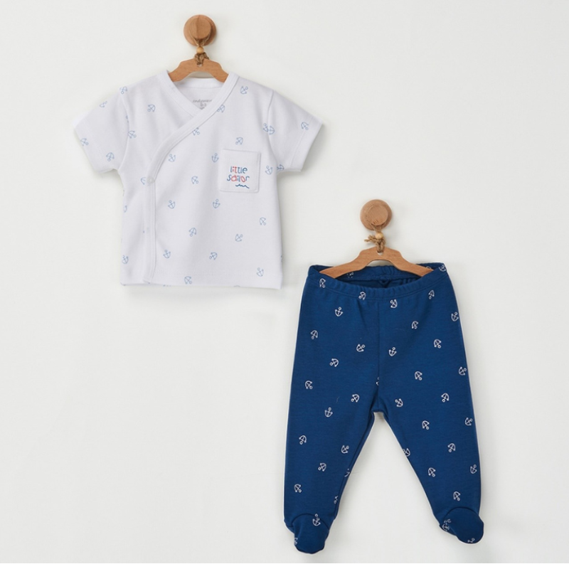 Ensemble bébé 2 pièces  AC22635 Blanc Andywawa