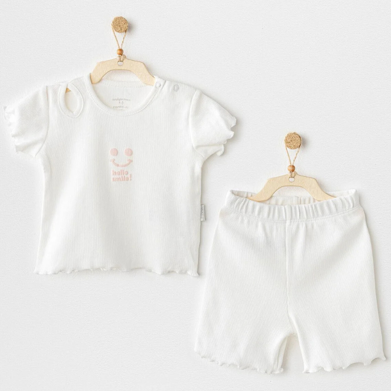 xx Ensemble bébé 2 pièces blanc AC25900  Andywawa