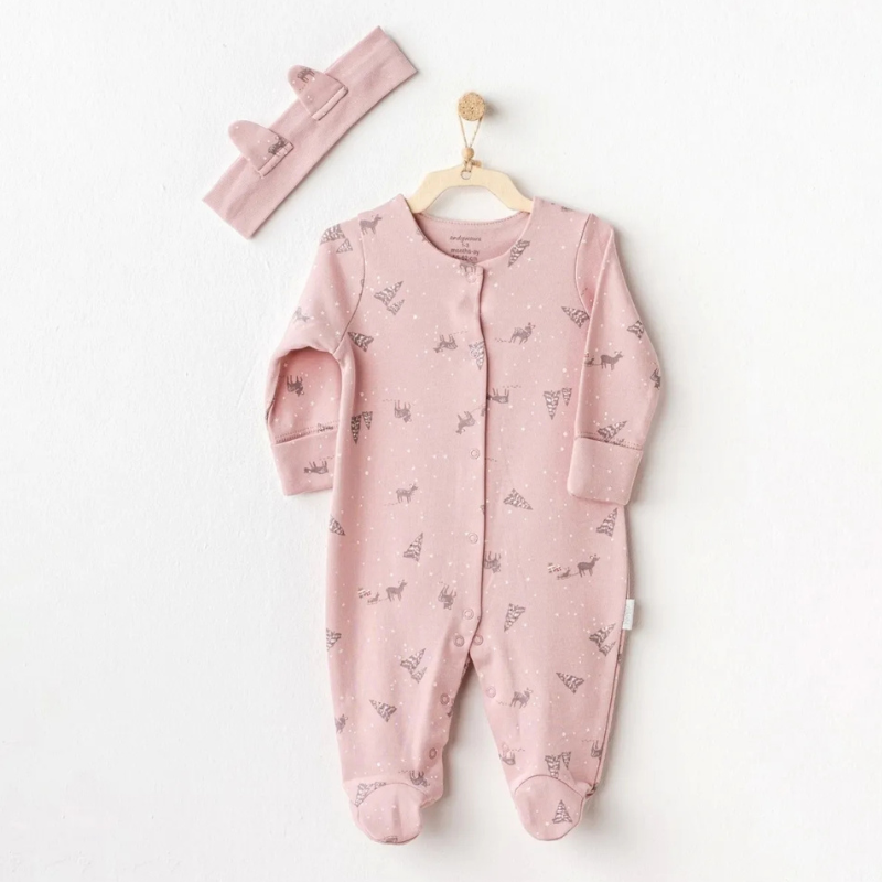 xx Ensemble combinaison bébé gazelle rose Andywawa