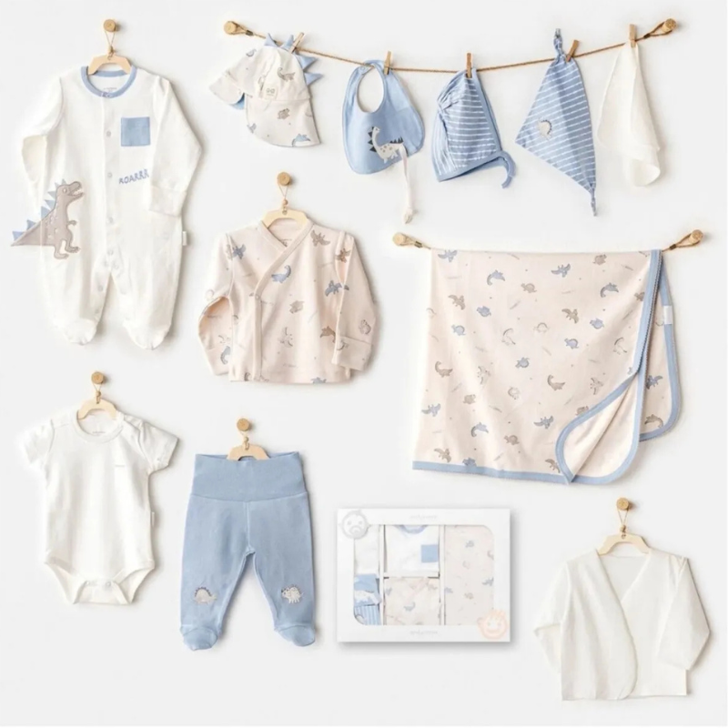 Ensemble nouveau-né 10 pièces Andywawa Sortie d'hôpital Beige