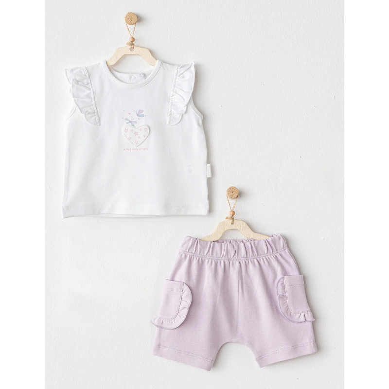 xx Ensemble short papillon lilas - Andywawa