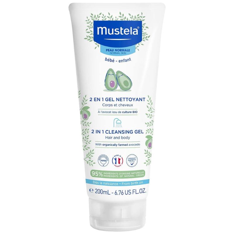 xx Gel nettoyant 2 en 1 Mustela 200 ml