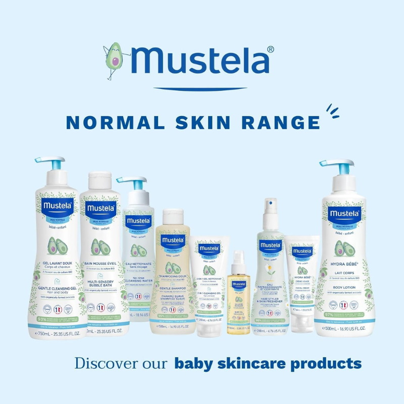 Gel nettoyant 2 en 1 Mustela 200 ml