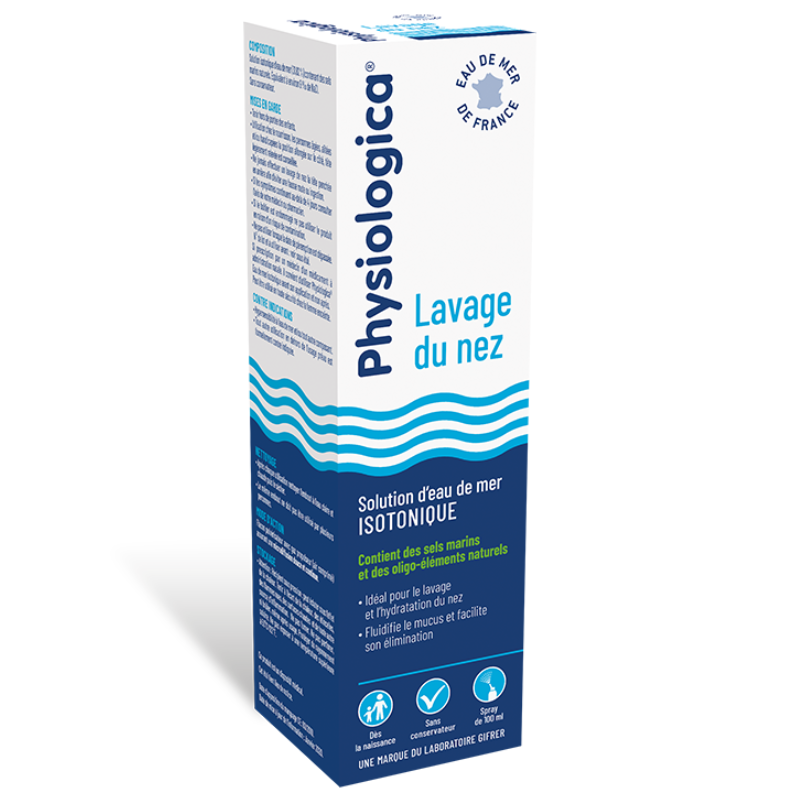 GIFRER Physiologica Lavage Du Nez Solution Isotonique Spray 100ml