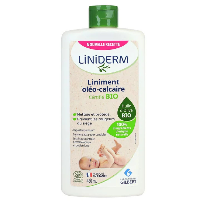 xx Gilbert Liniderm Liniment Oléo-calcaire bio flacon 480 ml