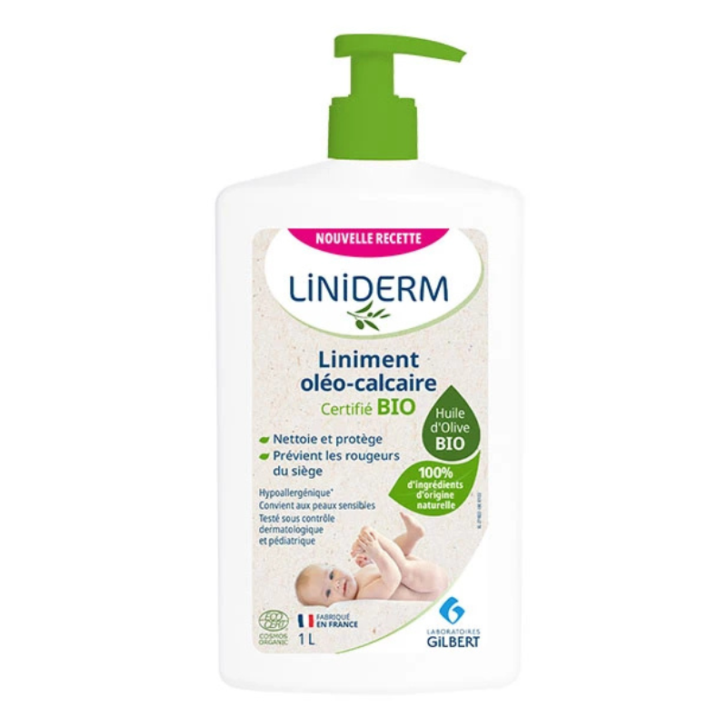 Gilbert Liniderm Liniment Oléo-Calcaire Bio Flacon-Pompe 1L