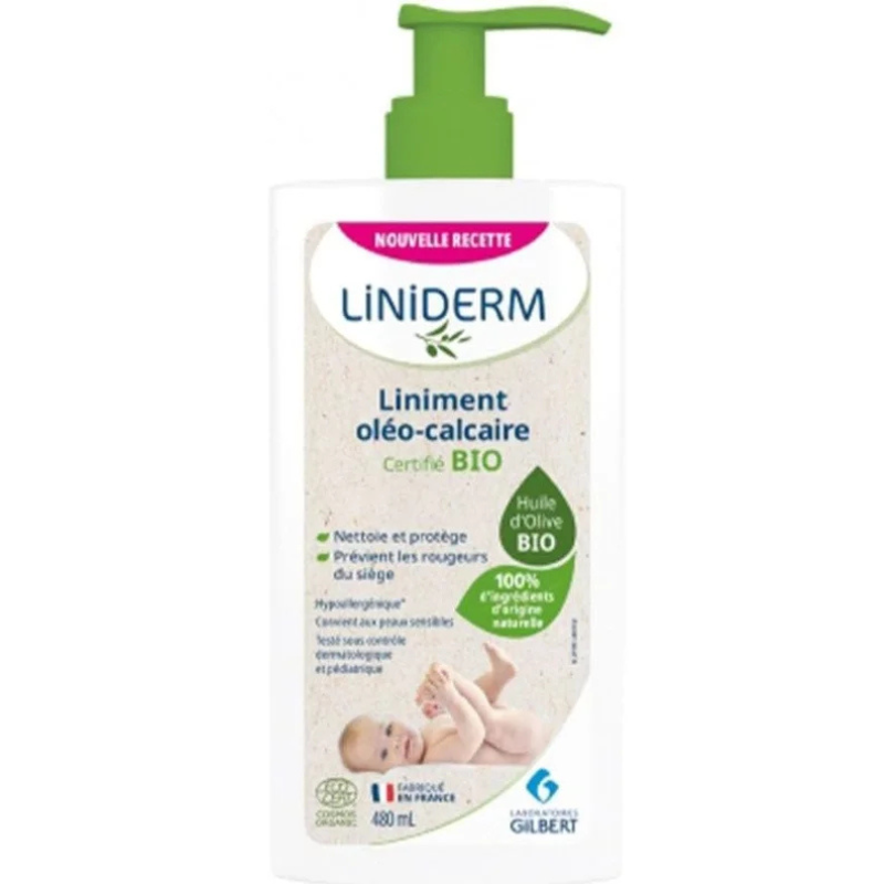 xx Gilbert Liniderm Liniment Oléo-Calcaire Bio Flacon-Pompe 480 ml