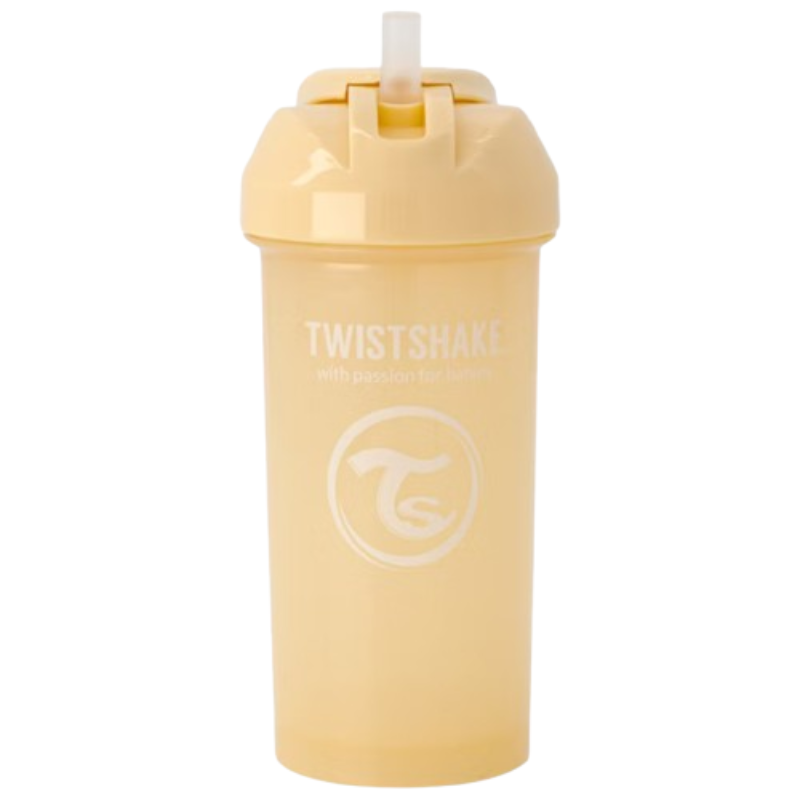 xx Gobelet à paille Twistshake 360 ​​ml - Beige- 6 mois plus