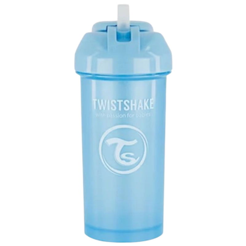 xx Gobelet à paille Twistshake 360 ​​ml - Bleu perle- 6+m