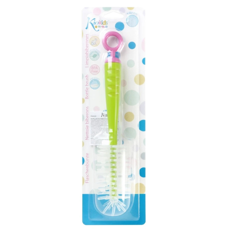 Goupillon en silicone rose – Kiokids