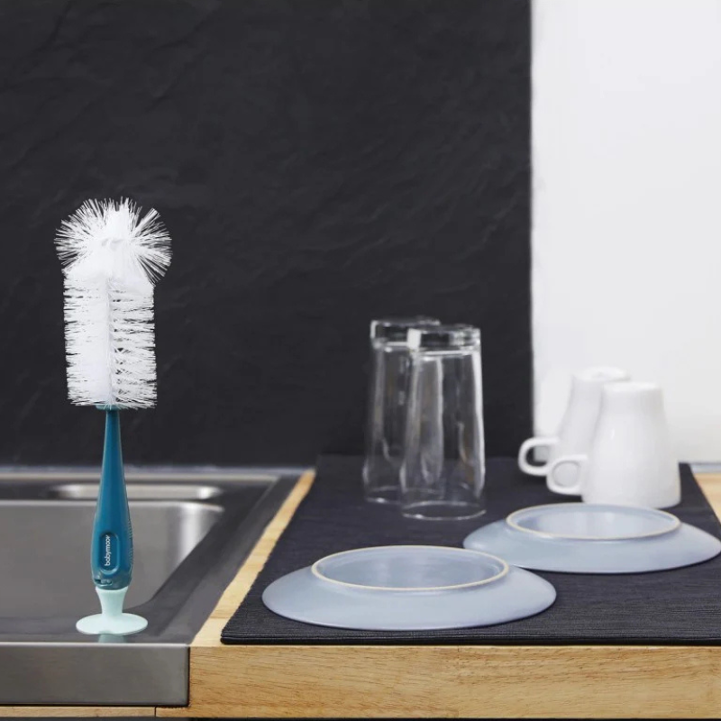 Goupillon pour biberon - Bleu -Babymoov