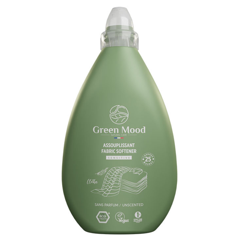 xx GREEN MOOD Adoucissant textile non parfumé 1000 ml