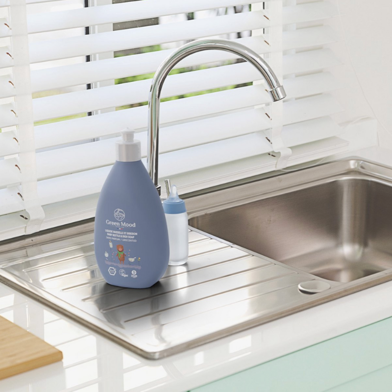 GREEN MOOD Savon pour biberons et vaisselle non parfumé 500 ml