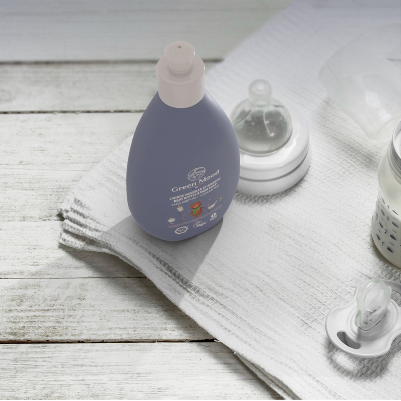 GREEN MOOD Savon pour biberons et vaisselle non parfumé 500 ml