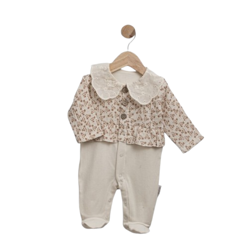 Grenouillère à motifs floraux pour bébé fille 0-6 mois - BM2310