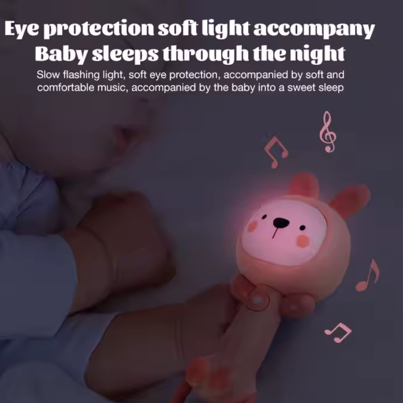 Hochet sensoriel en Abs pour bébé Rose