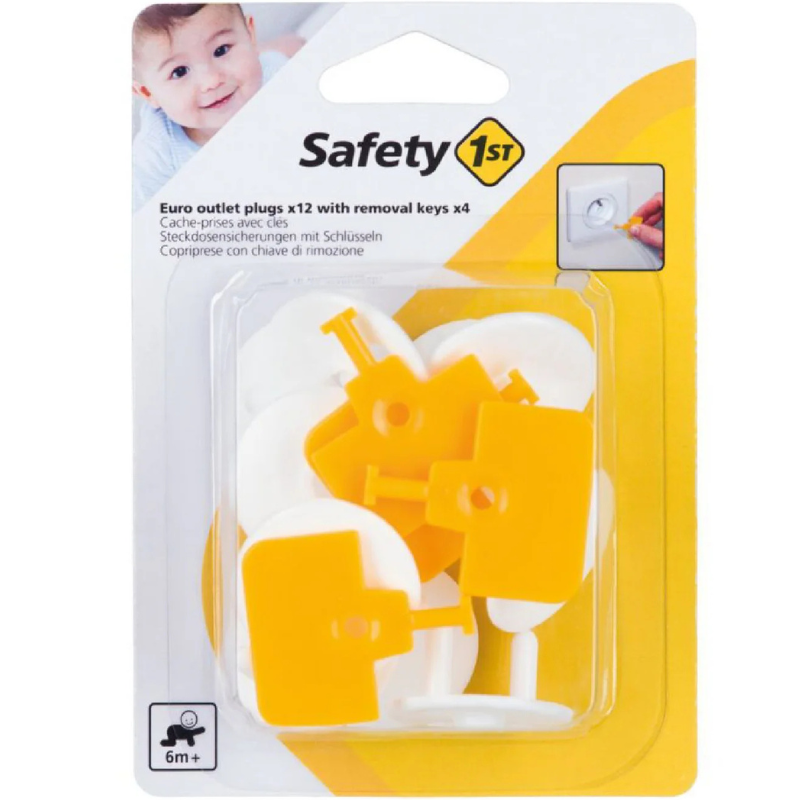 xx Inserts de prises Euro Safety 1st avec clés de retrait